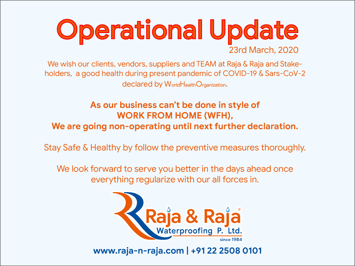 Operational Update 23-03-2020